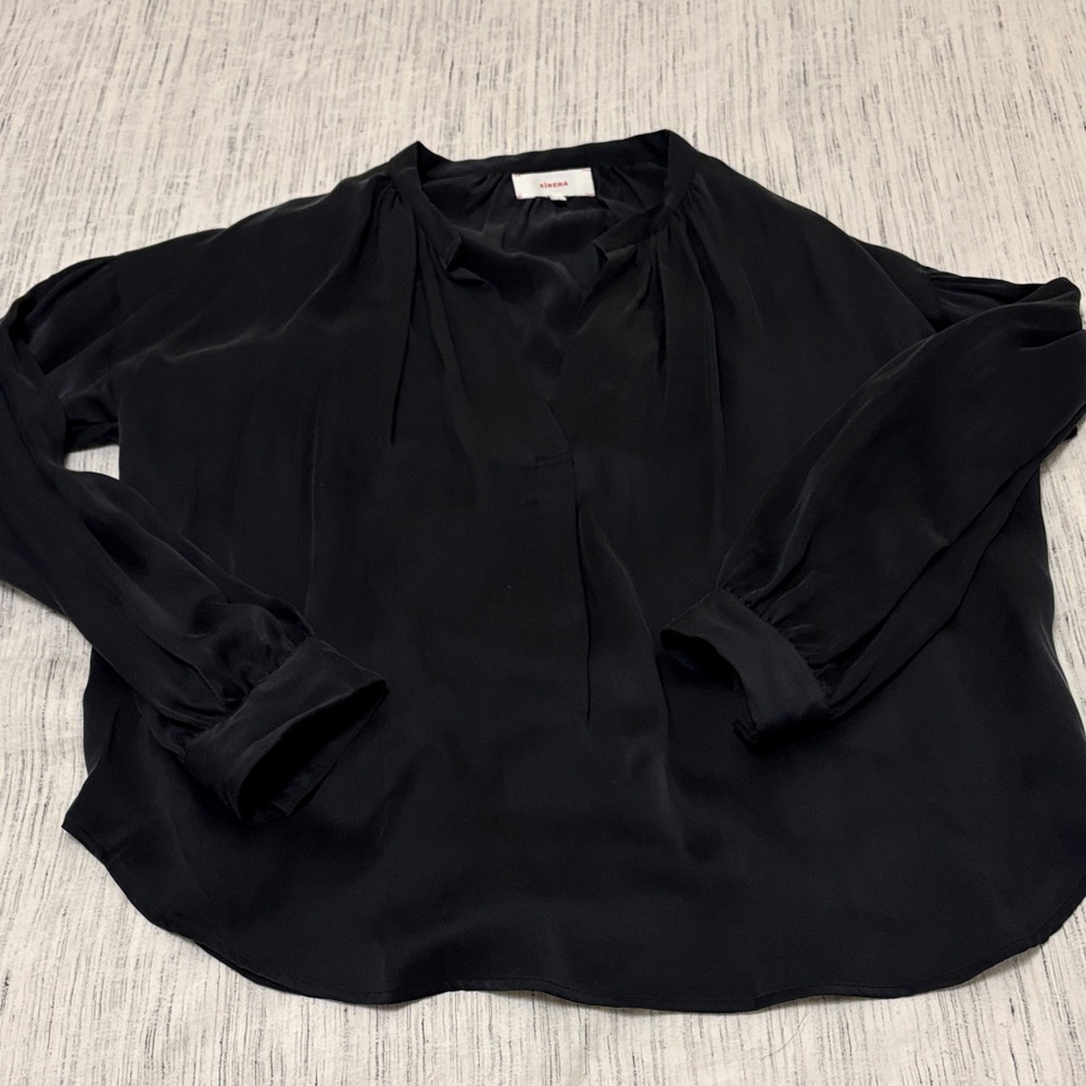 Xirena Silk Black Blouse for Women